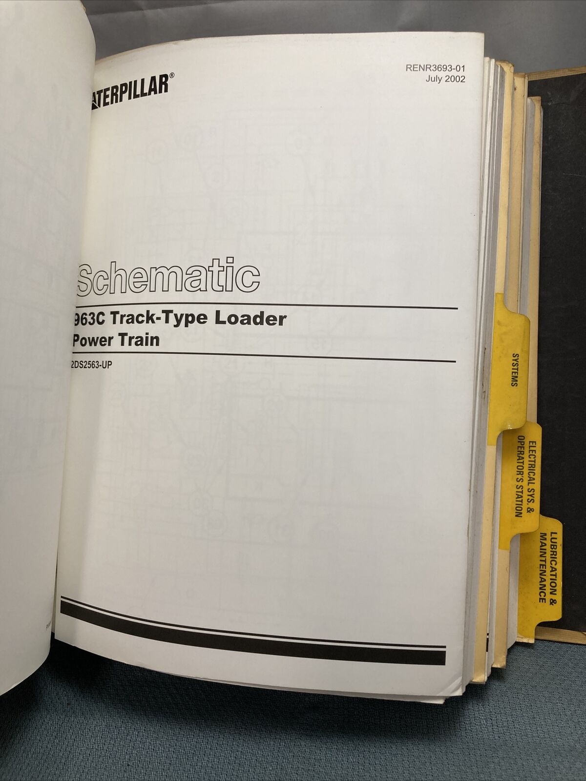 GENUINE CAT/CATERPILLAR SENR1820 SERVICE MANUAL 963C TRACK-TYPE LOADER 2DS1-UP