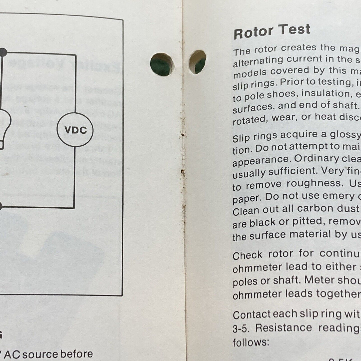 GENUINE KOHLER GENERATORS MODEL 3.5TS 5TS TWO BEARING EXT. SHAFT SERVICE MANUAL