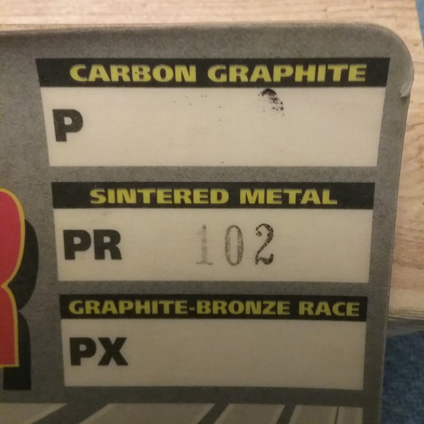 NEW PREMIER PR102 SINTERED PERFORMANCE BRAKE PADS - OFFROAD