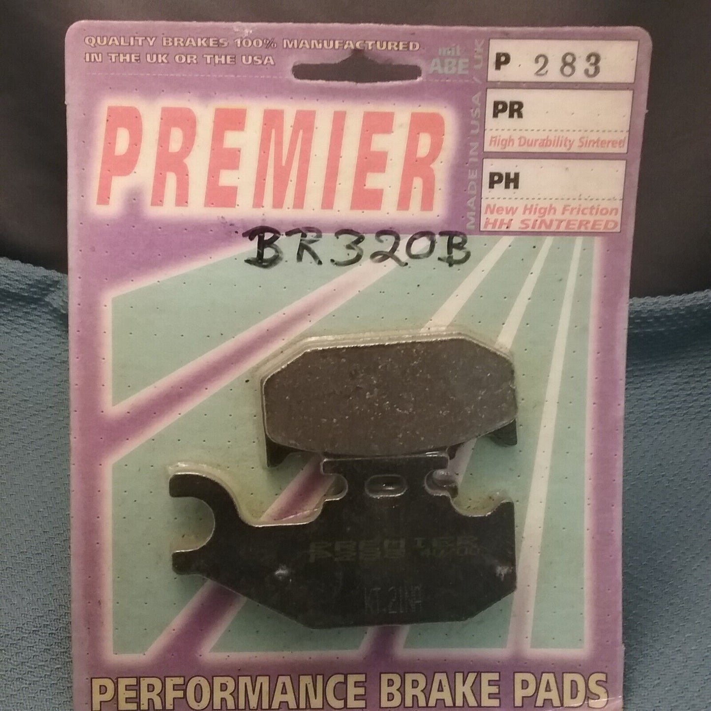 NEW PREMIER P283 SINTERED PERFORMANCE BRAKE PADS - STANDARD