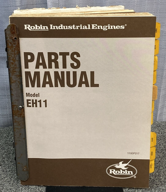 QTY 21 GENUINE ROBIN INDUSTRIAL ENGINES PARTS MANUALS