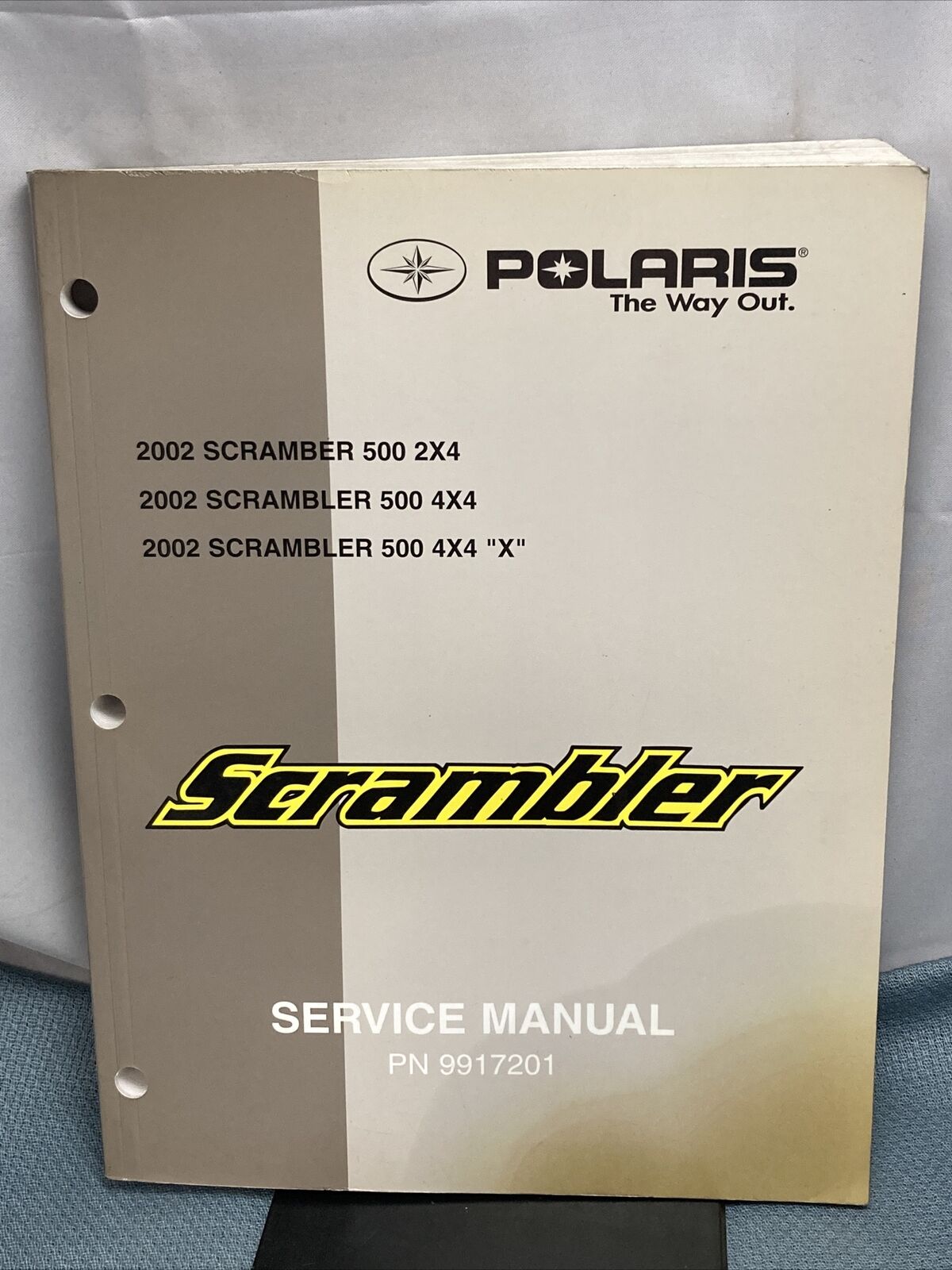 GENUINE POLARIS 9917201 SCRAMBLER 500 SERVICE MANUAL 2002