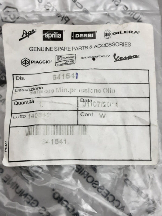 NEW GENUINE PIAGGIO PI641541 Sensor Pressure 150 Liberty 4T 1997-1997