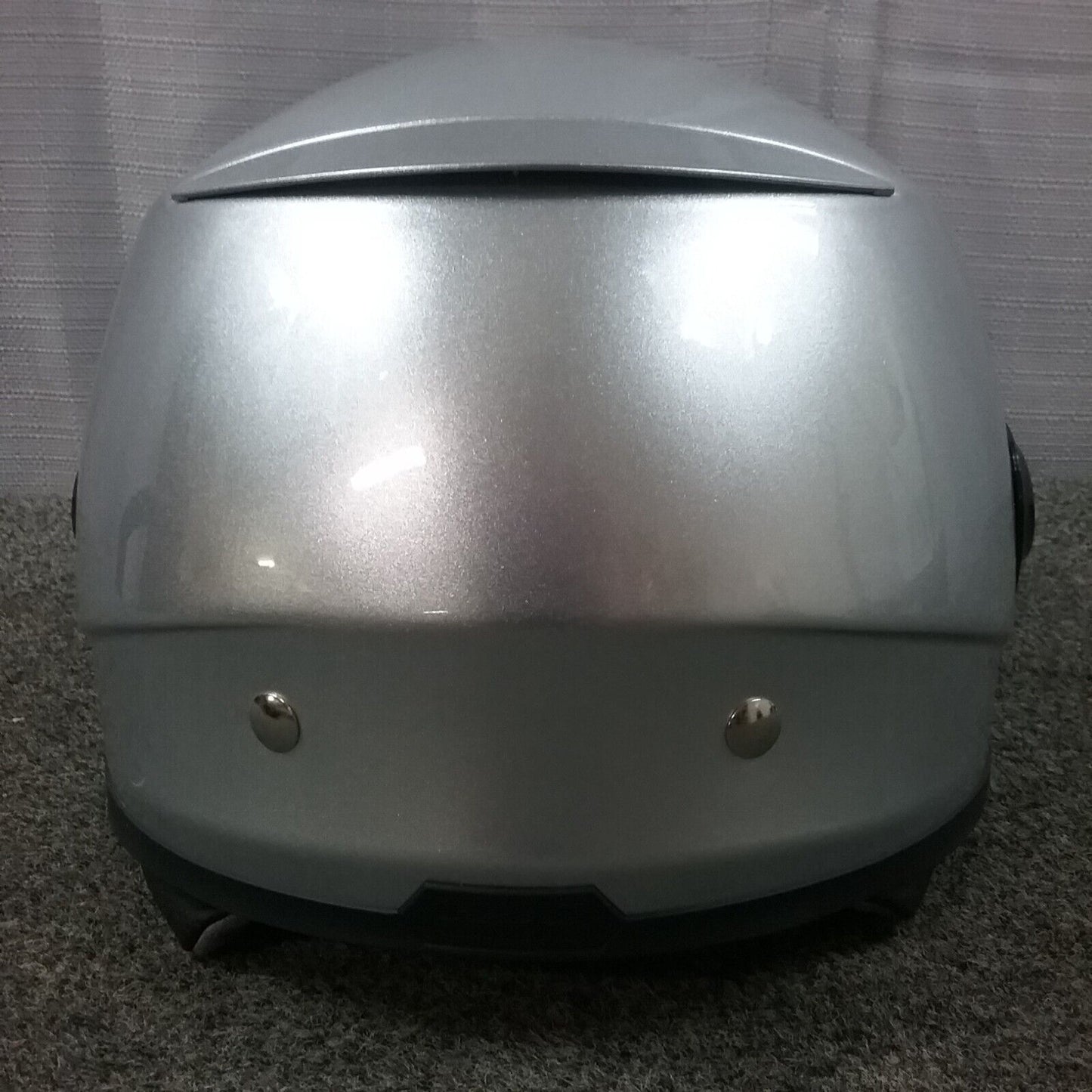 HJC OPEN FACE MOTORCYCLE HELMET MEDIUM SILVER