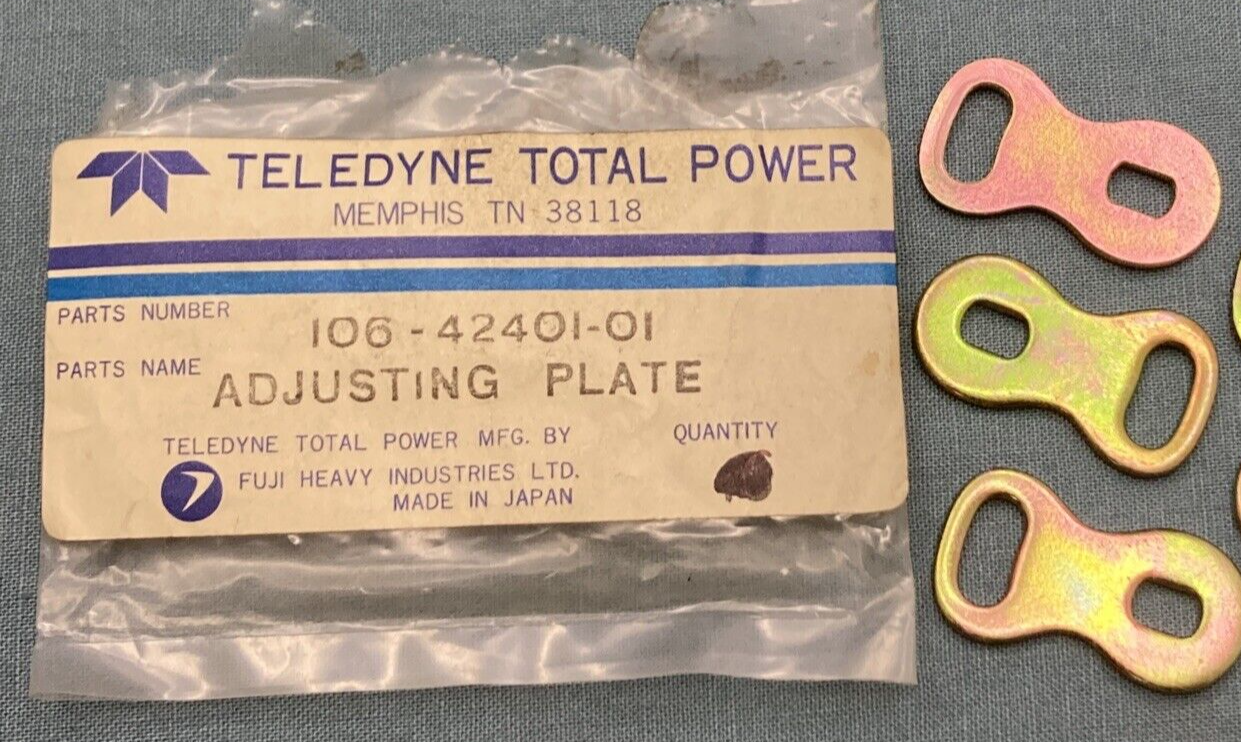 QTY 3 NEW GENUINE TELEDYNE TOTAL POWER 106-42401-01 ADJUSTING PLATE