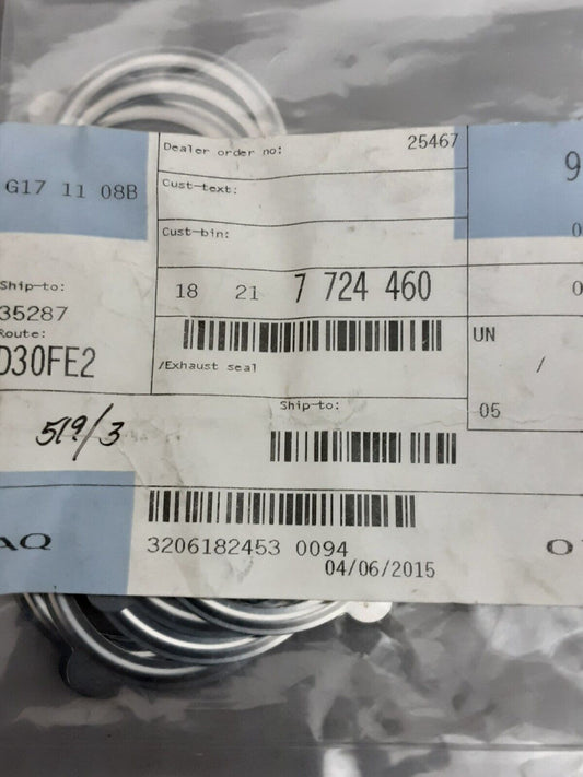 NEW GENUINE BMW 18217724460 EXHAUST SEAL K1600GT K1600GTL 2010-2012