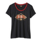 NEW GENUINE HARLEY DAVIDSON 96694-23VW Women's 120th Black Knit Tee S