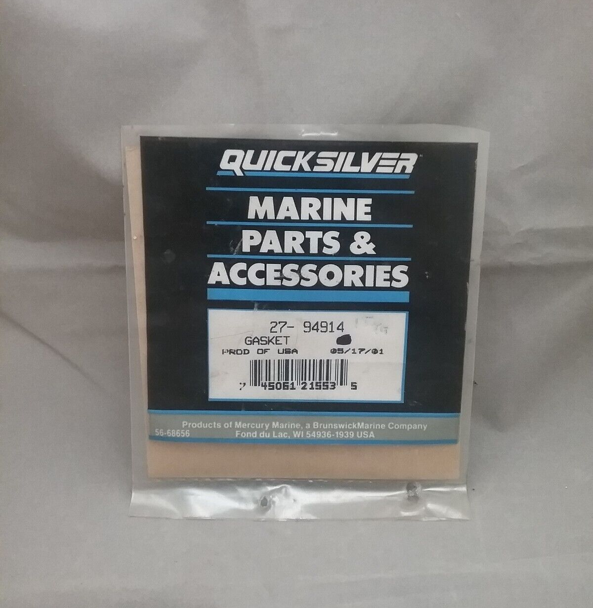 QTY3 NEW QUICKSILVER 27-94914 GASKET CHRYSLER OUTBOARDS 50HP SEA WATER PUMP