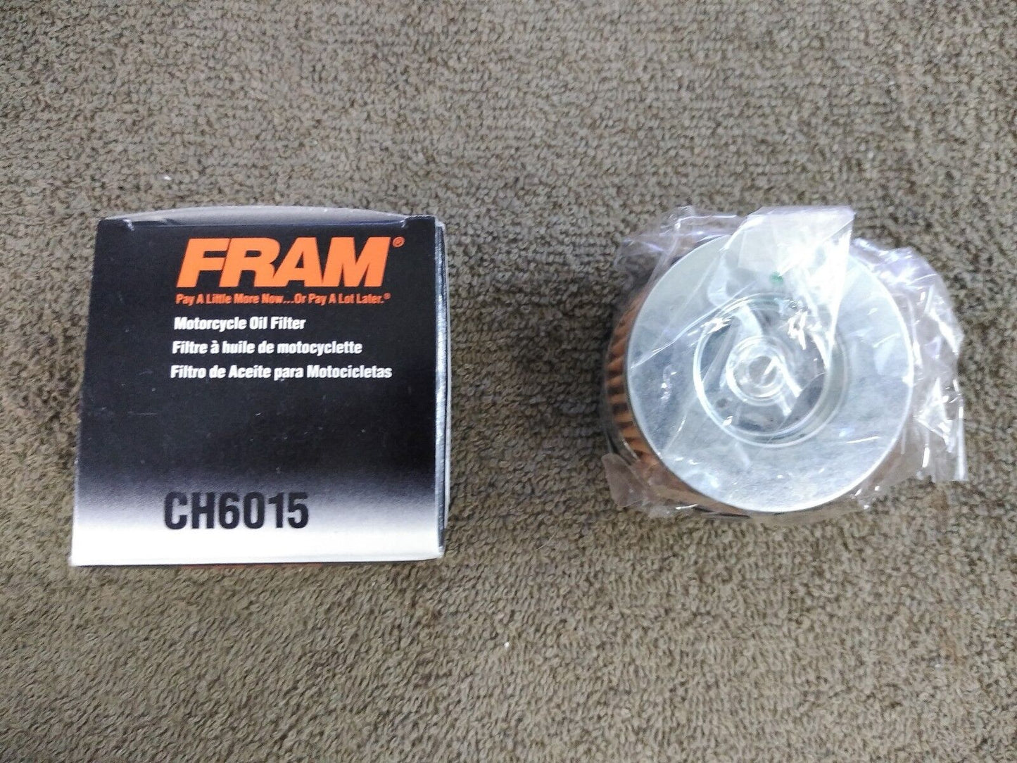 NEW FRAM Oil Filter MOTORCYCLE FULL-FLOW LUBE CARTRIDGE CH6015 / 8300-084
