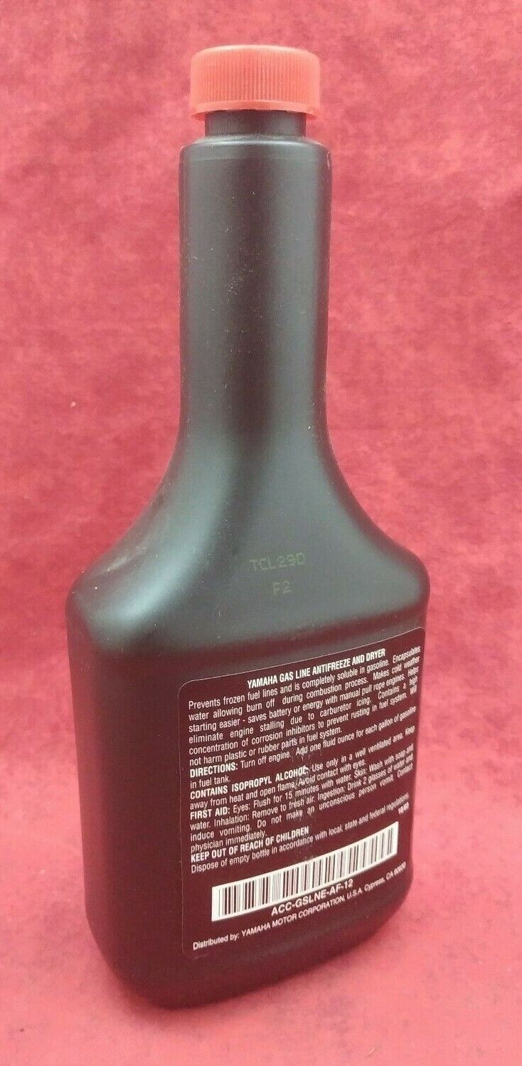 NEW Yamaha Gas Line Antifreeze and Dryer for 2&4 Stroke 12oz. ACC-GSLNE-AF-12