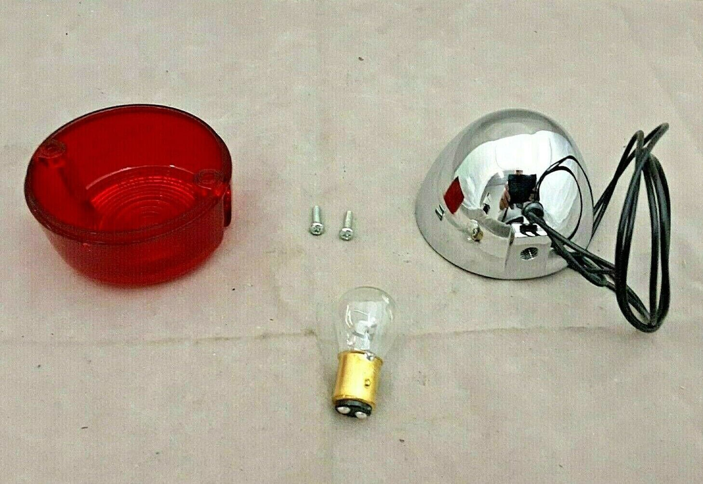 Chris Products 0004A Harley Davidson Turn Signal Assembly Dual Filament Red