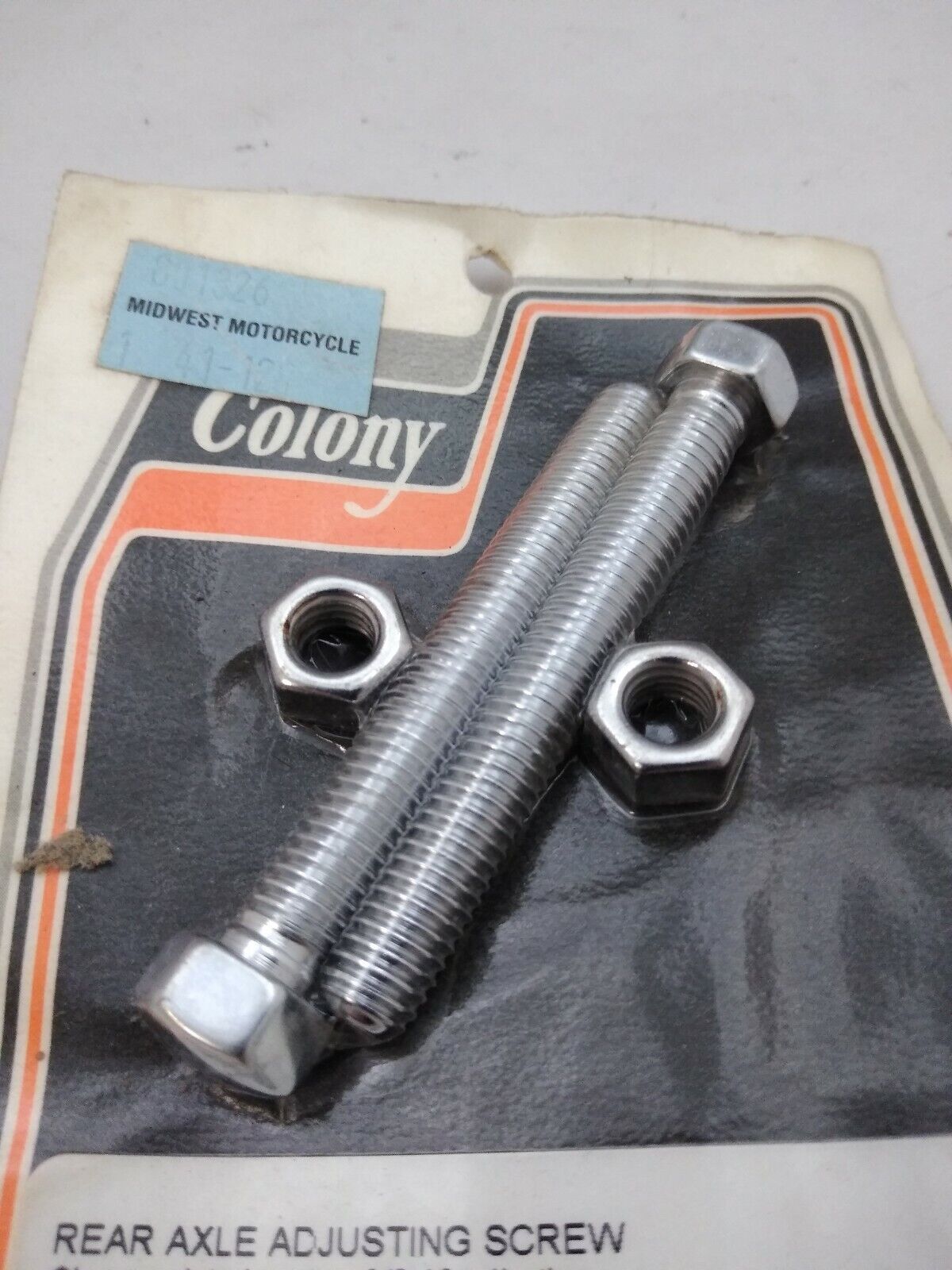NEW Colony Rear Axle Adjuster Bolts / 9515-2