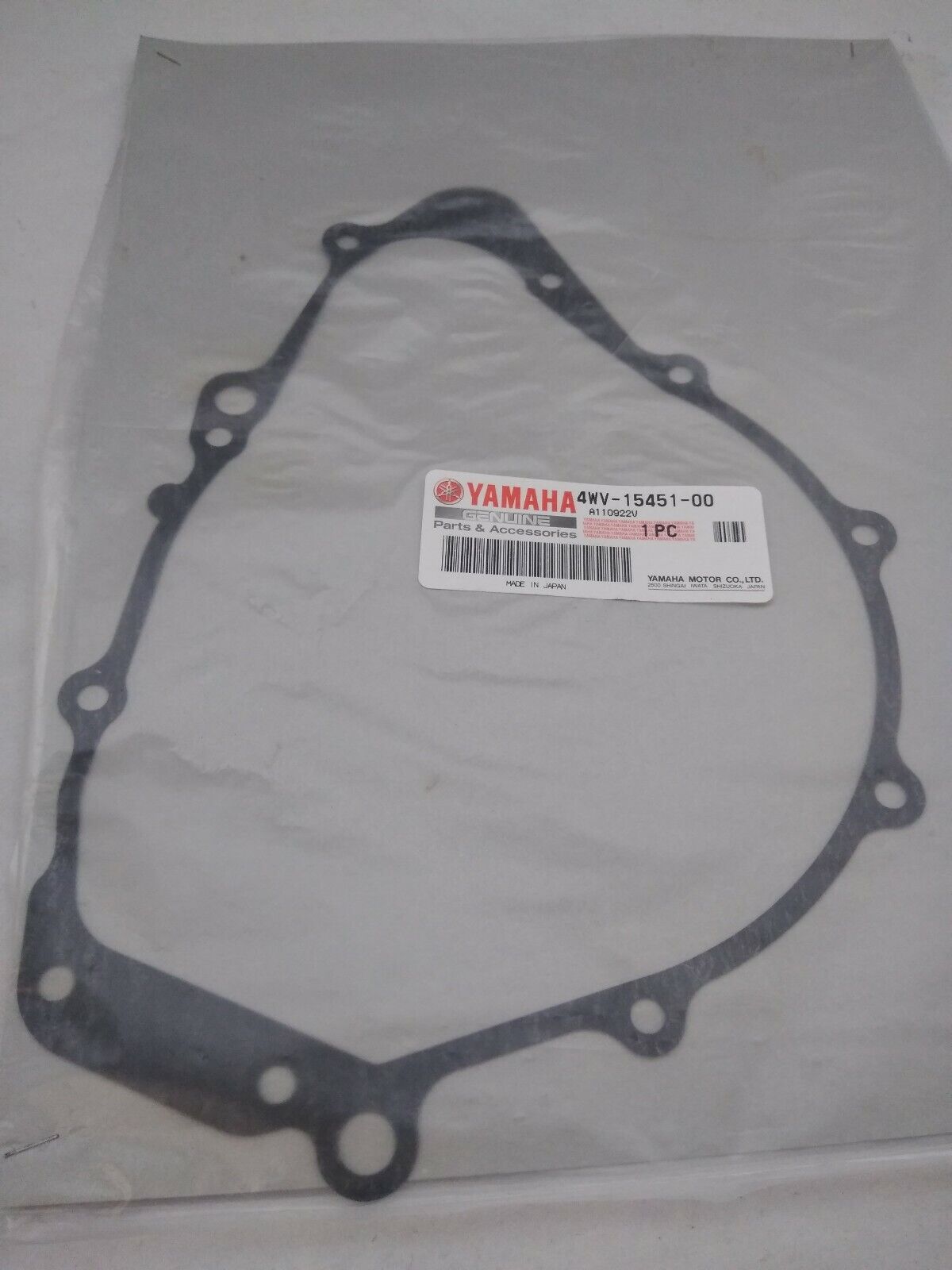 NEW Yamaha CrankCase Cover Gasket / 4WV-15451-00-00