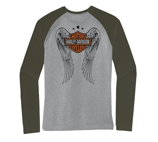 NEW GENUINE HARLEY DAVIDSON 96200-23VW 2XL TEE KNIT WWP GREEN COLORBLOCK