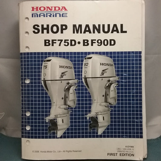 HONDA MARINE BF75D-BF90D SHOP MANUAL FIRST EDITION