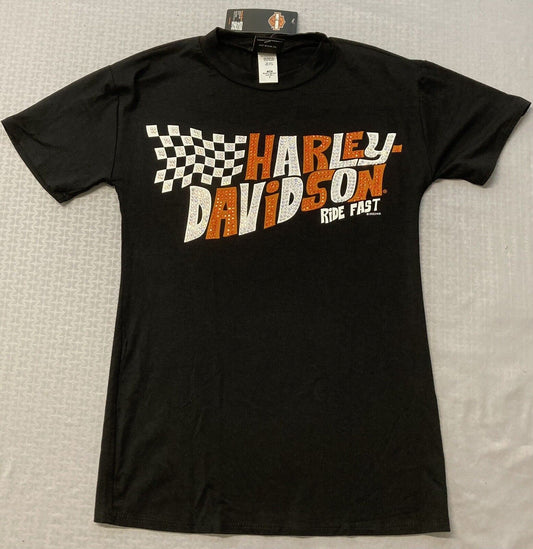 NEW GENUINE HARLEY DAVIDSON HT4691BLK Women´s Haulin Ass S/S Tee XS