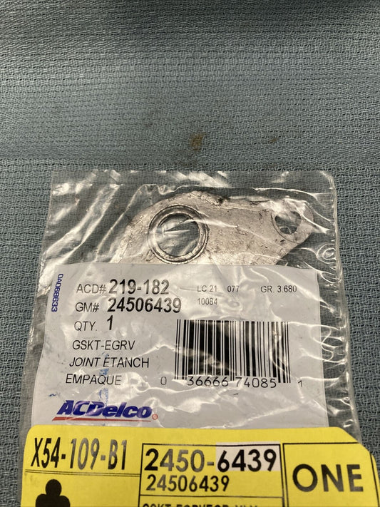 NEW ACDELCO 219-182 GASKET, EGR VALVE 1996-1999 GM 24506439 GR 3.680