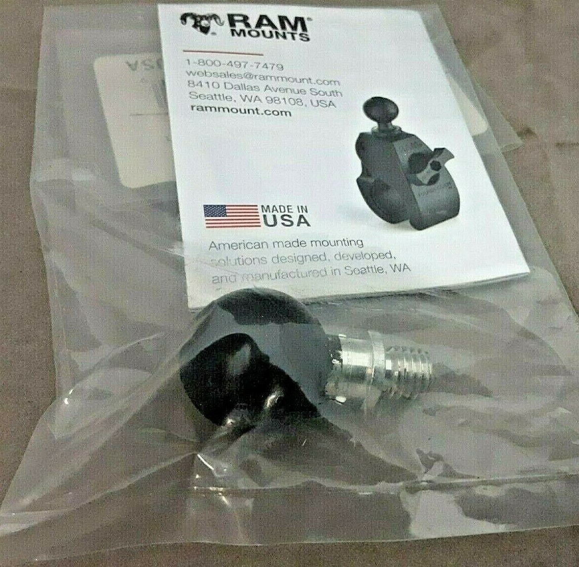 RAM 1" BALL W/ M10 X 1.5 PITCH MALE THREAD RAM-B-349-1U