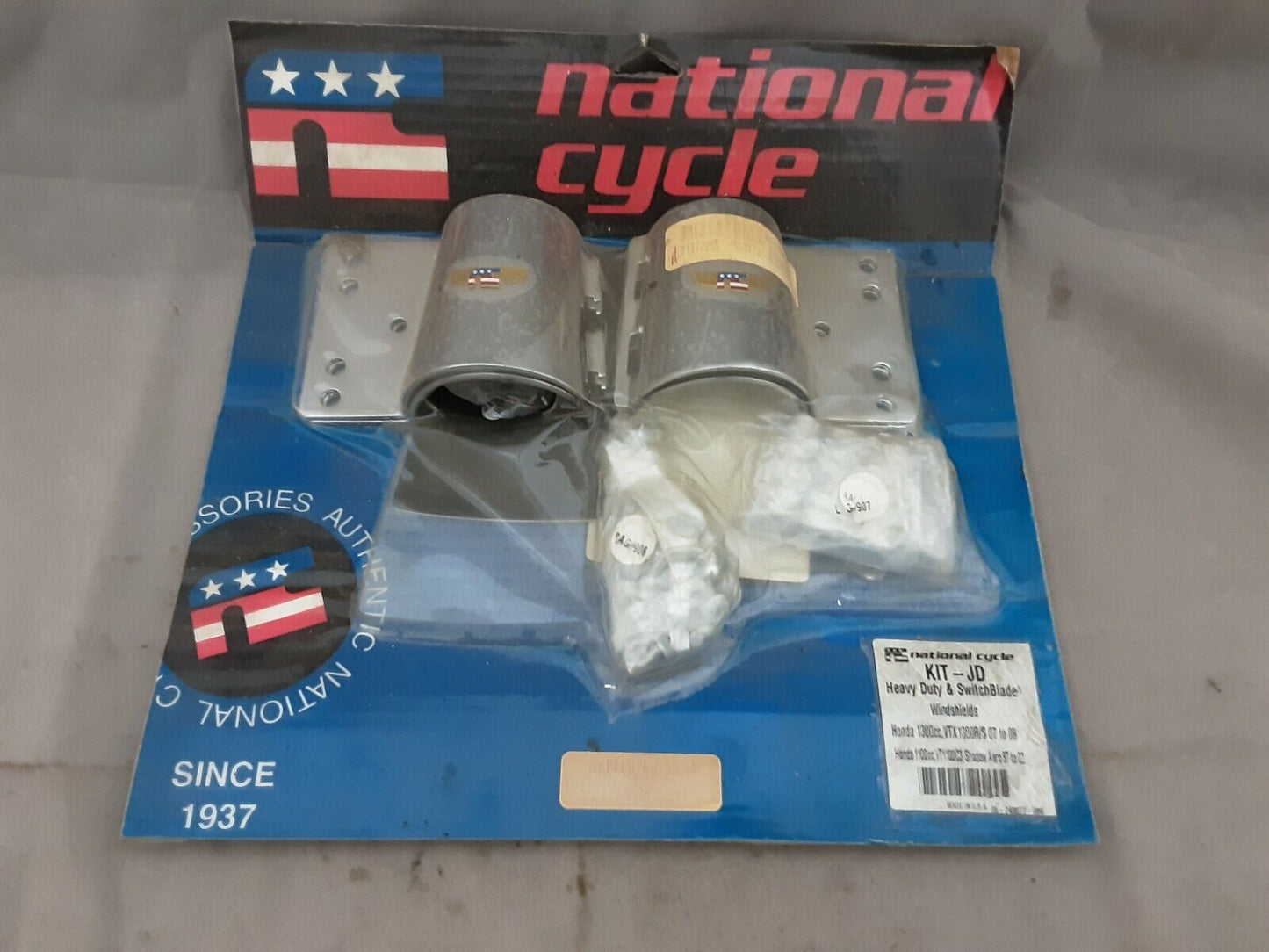 NOS National Cycle Chrome Windshield Hardware Kit  Honda VT1100 KIT-JD