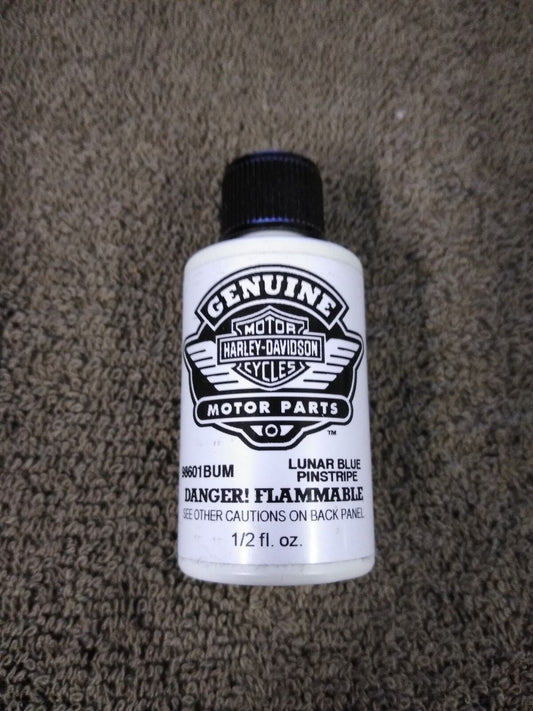 NEW Harley Davidson Touch Up Paint 1/2 fl oz. / 98601BUM Lunar Blue Pinstripe