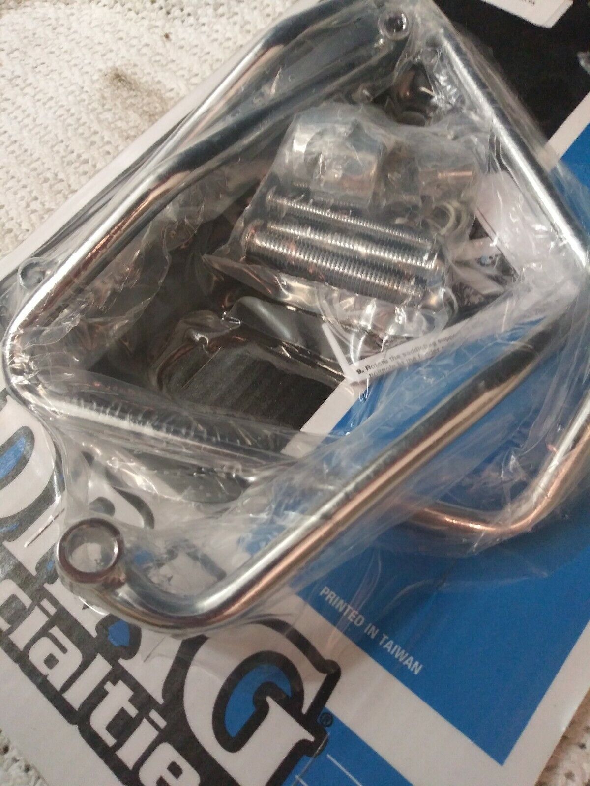 NEW Drag Specialties CHROME SADDLEBAG SUPPORT BRACKETS / 3501-0159