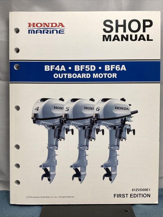 HONDA MARINE BF4A-BF5D-BF6A SHOP MANUAL FIRST EDITION