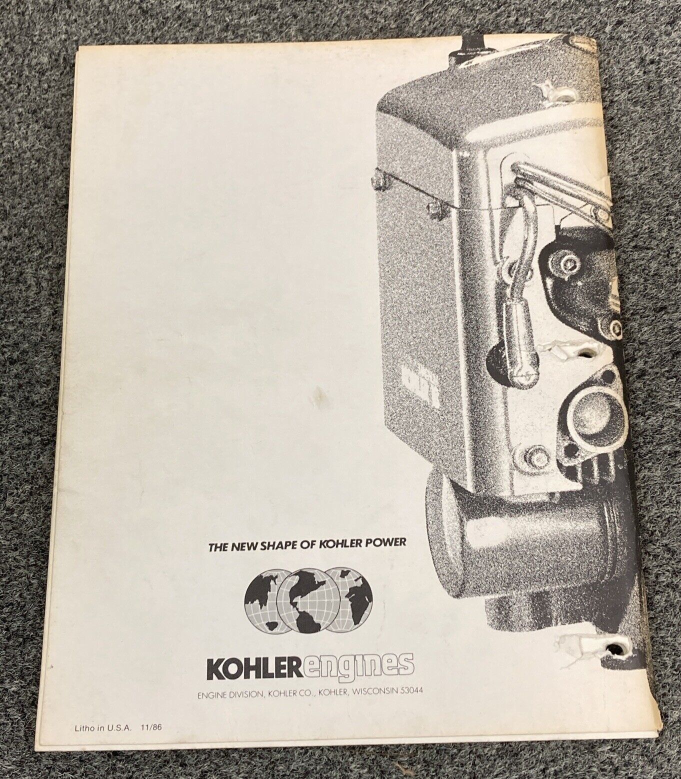 GENUINE KOHLER ENGINES SALES/SERVICE UPDATE SEMINAR MANUALS