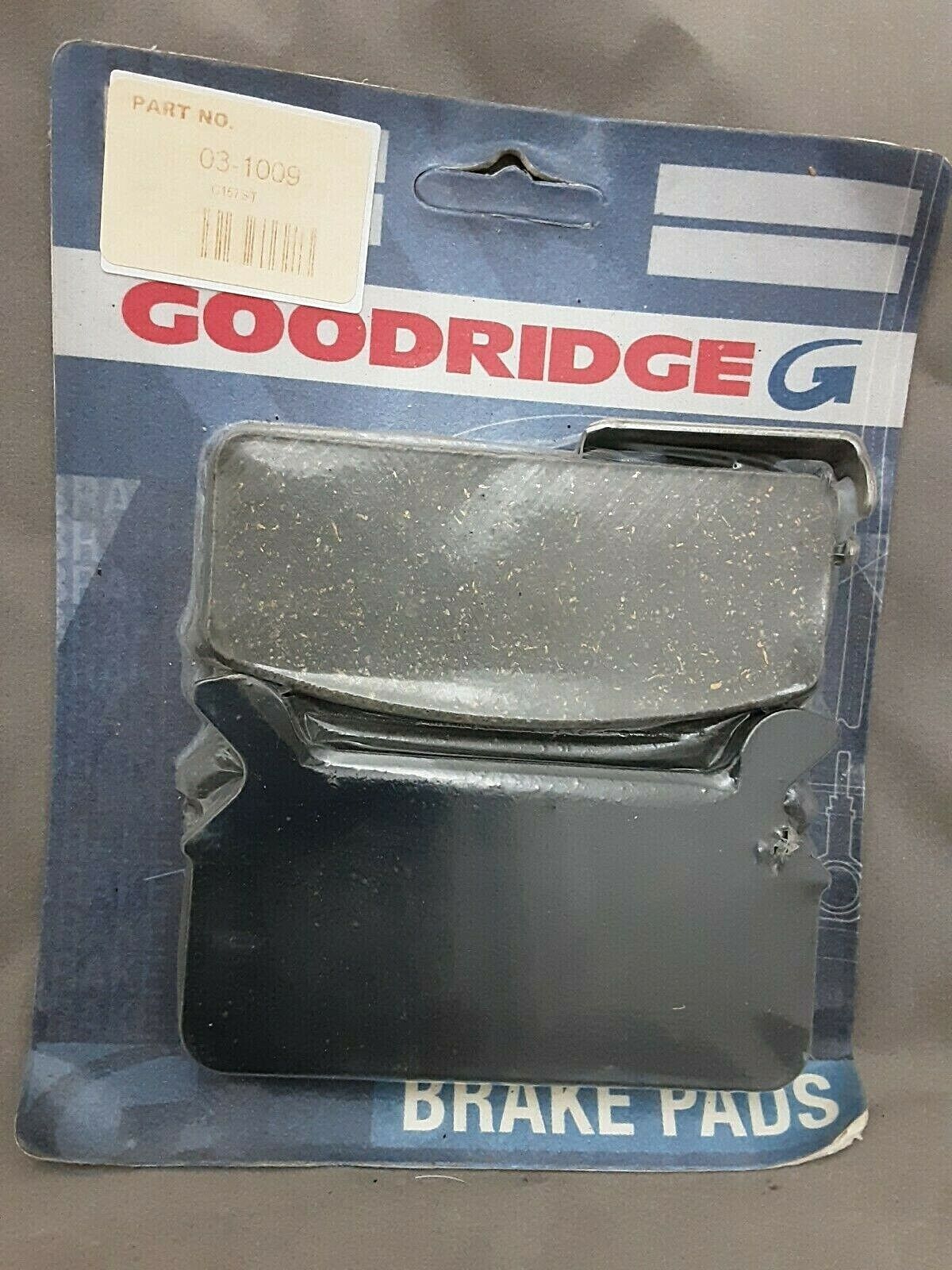 Goodridge G157ST Organic Harley Brake Pads 03-1009