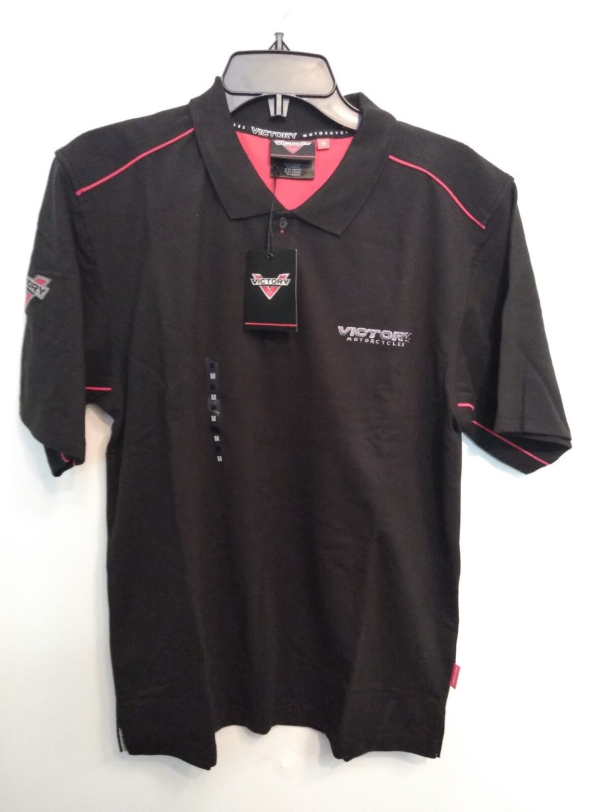 NEW VICTORY Black Polo Shirt / Size Medium / P286377603