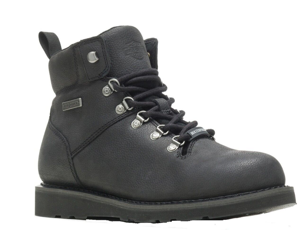 NEW GENUINE HARLEY DAVIDSON D96248 SIZE 8 DENWAY 5" WP BLK MOTORCYCLE BOOTS