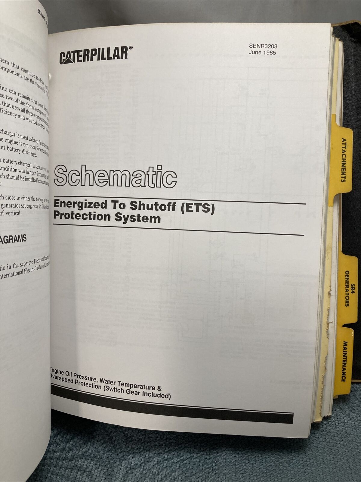 GENUINE CATERPILLAR SENR2557 SERVICE MANUAL 3406 & 3406B GENERATOR SET ENGINES