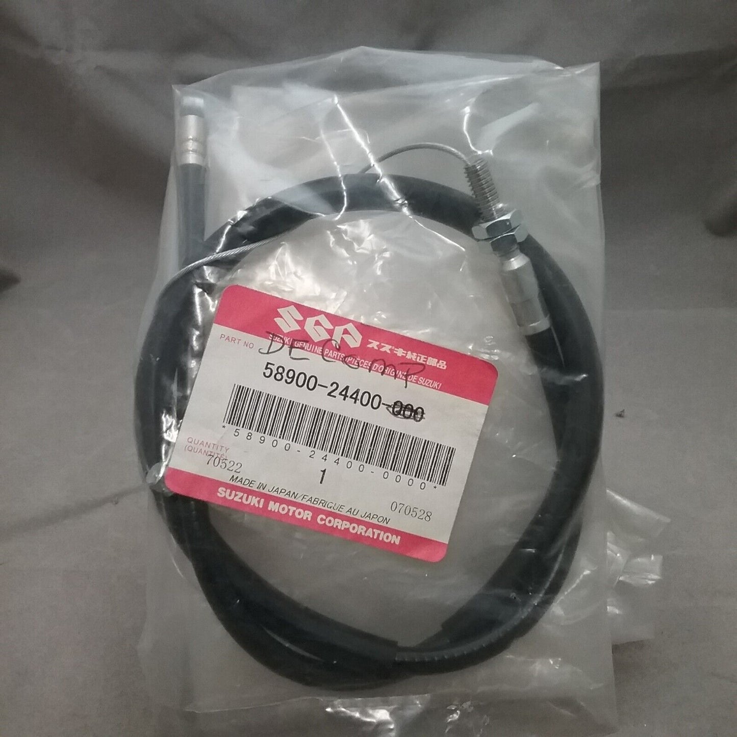 NEW GENUINE SUZUKI 58900-24400-000 CABLE DECOMPRESSION 84-87 LT185 30 INCHES