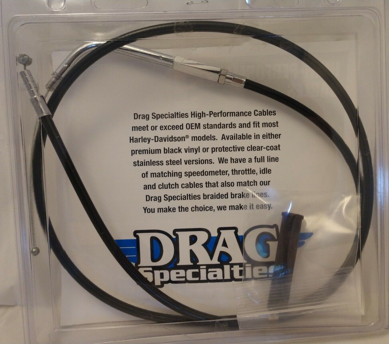 NEW Drag Specialties Vinyl Idle Cable 41.75" P/N 0651-0146 / 4342300B