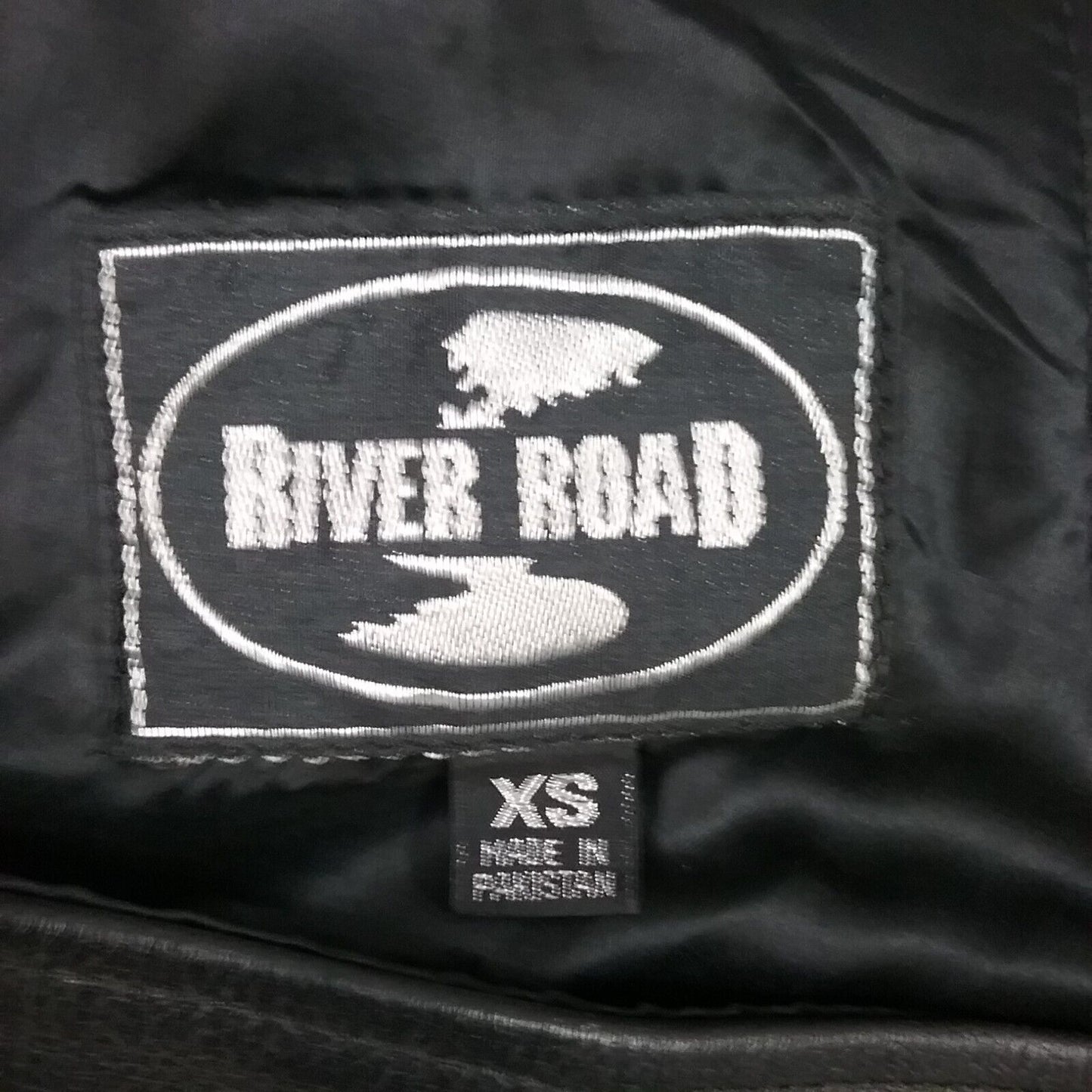 RIVER ROAD CHAPS SIXE XS BLACK LEATHER LARGE SNAP TOP POCKETS