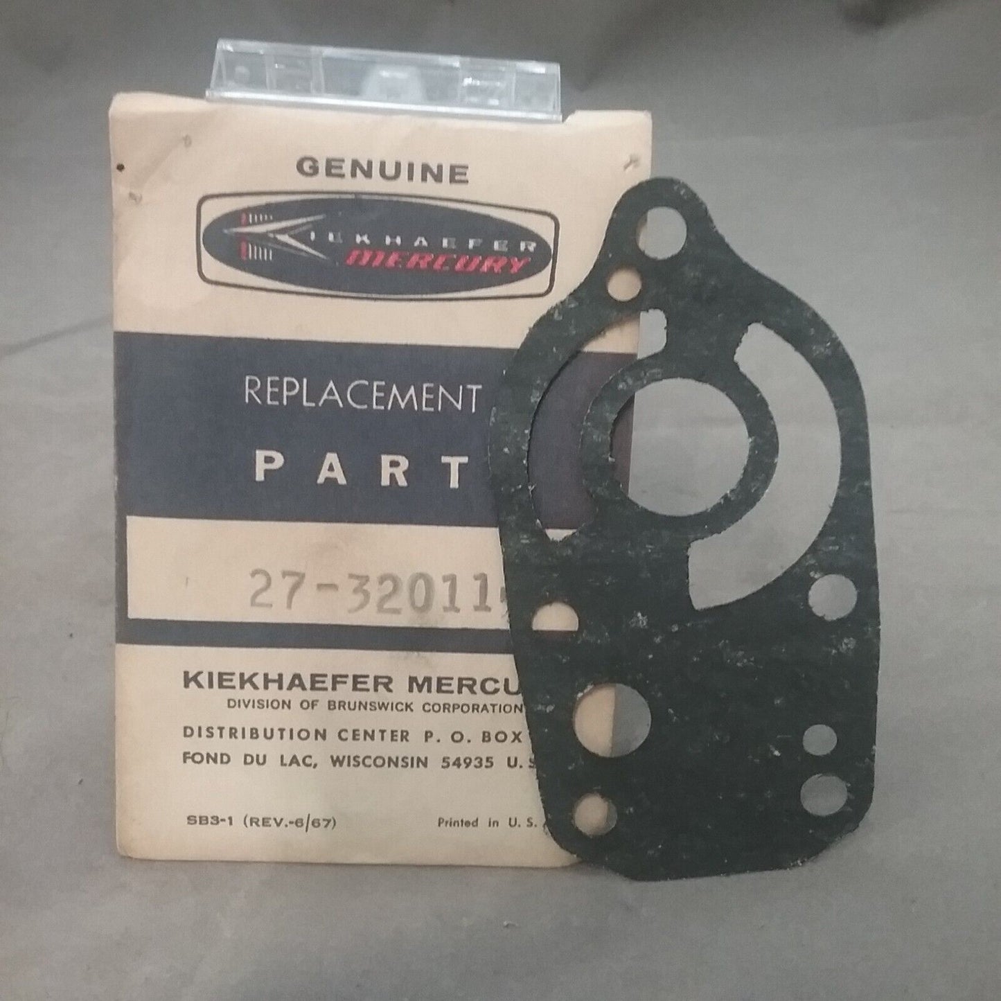 QTY2 NEW GENUINE MERCURY 27-32011 GASKET MERCURY 450/500 6-CYL WATER PUMP GASKET