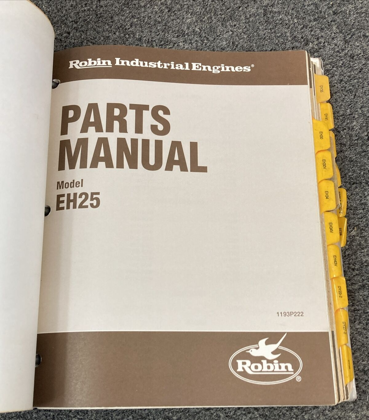 QTY 21 GENUINE ROBIN INDUSTRIAL ENGINES PARTS MANUALS