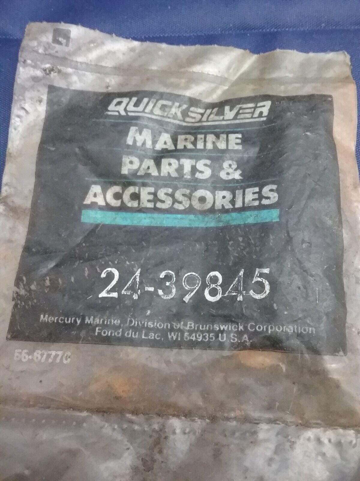NEW QUICKSILVER 24-39845 SPRING PROP SHAFT MERCURY, MARINER 40 45 50 60 70HP