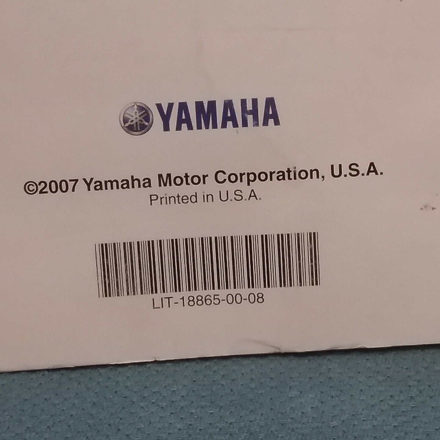 YAMAHA LIT-18865-00-08 OUTBOARD RIGGING GUIDE JULY 2007- JUNE 2008