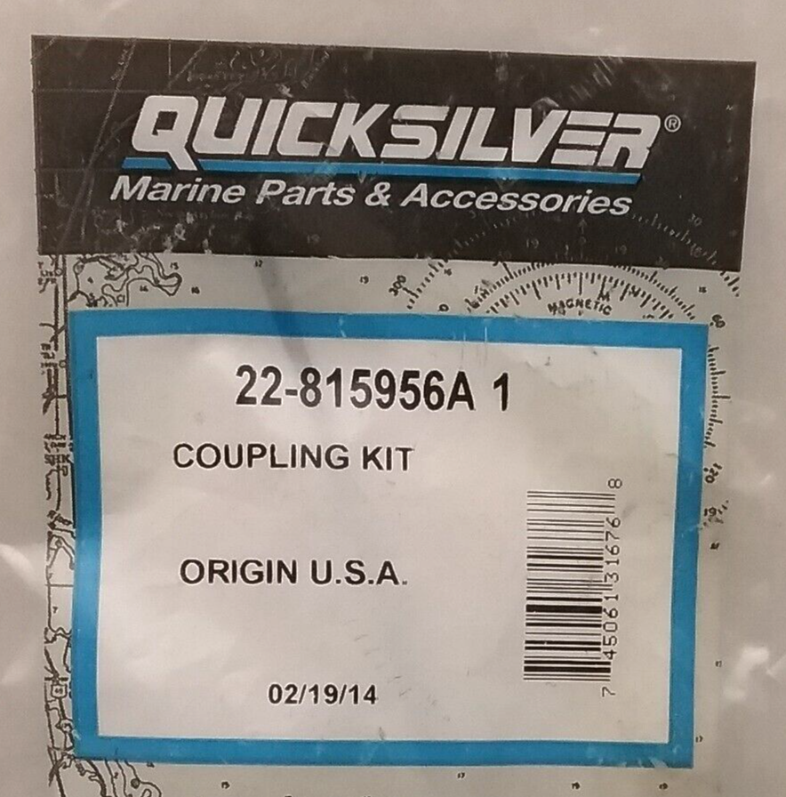 NEW QUICKSILVER 22-815956A1 COUPLING KIT MERCRUISER ALPHA ONE GEN. 2 1991-1995