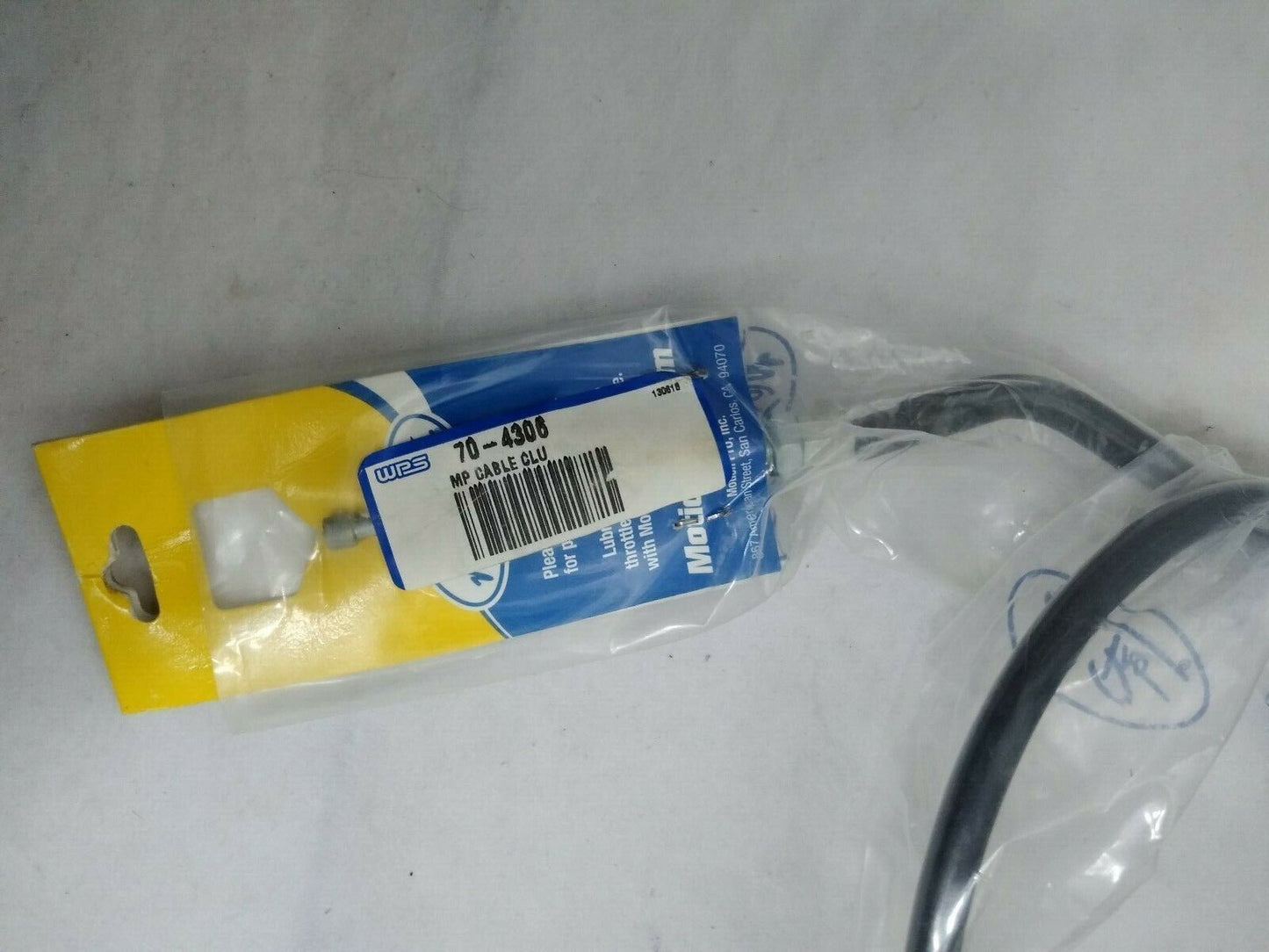 NEW Motion Pro Black Vinyl Clutch Cable / 04-0306 / WPS 70-4306