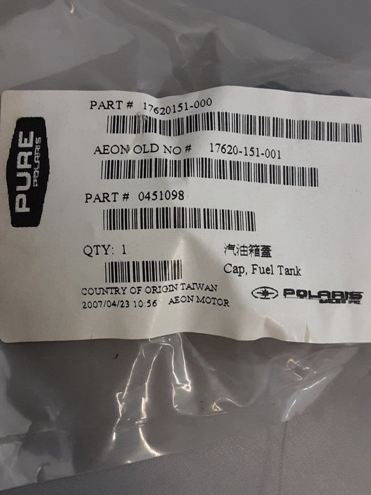 NEW GENUINE POLARIS 0451098 CAP, FUEL TANK Scrambler Sportsman Predator 2001-06