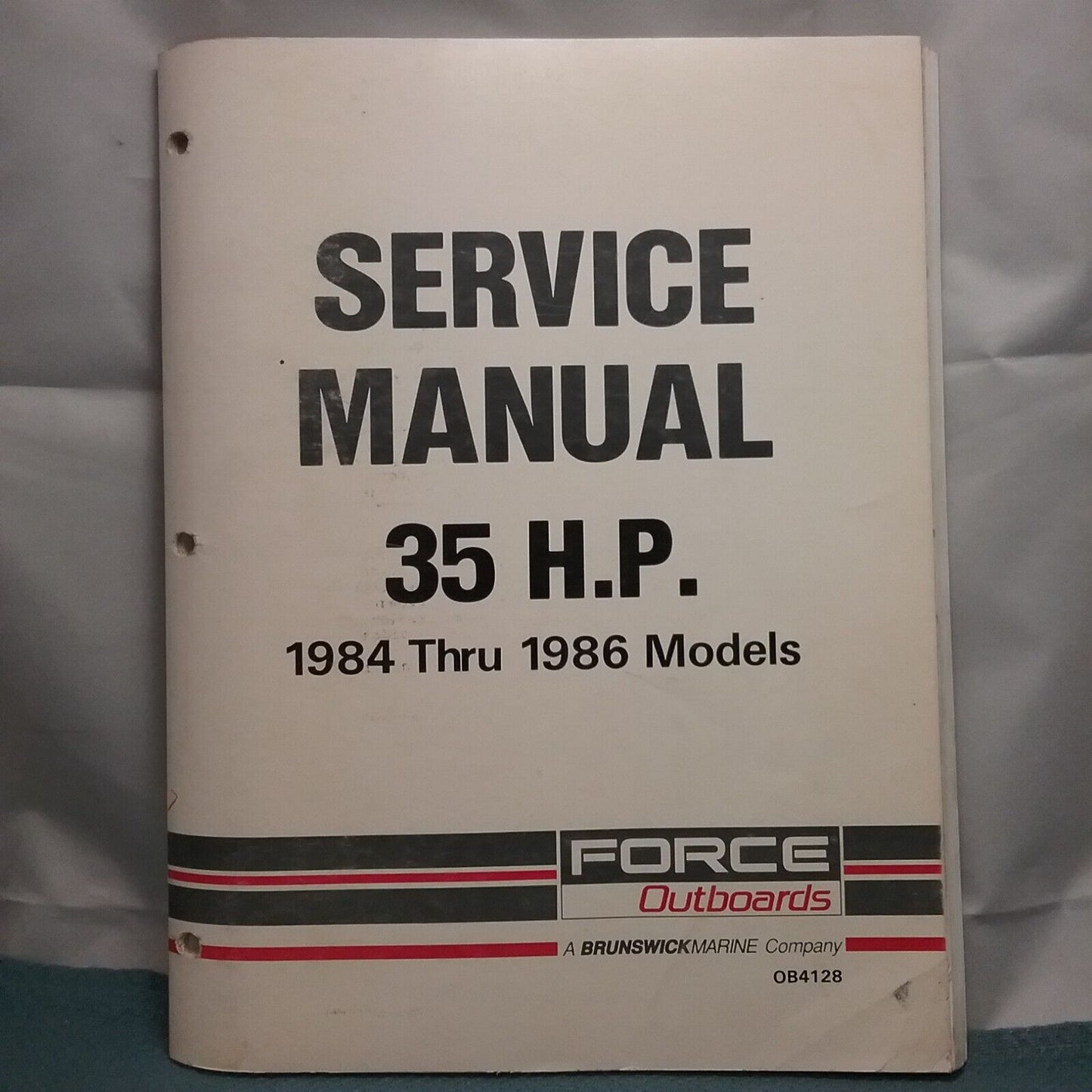 FORCE OUTBOARDS OB4128 SERVICE MANUAL 35 H.P. 1984-1986 MODELS