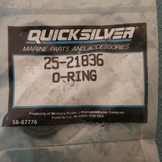 QTY2 NEW QUICKSILVER 25-21836 O RING MERCURY MERCRUISER FORCE 135-400HP