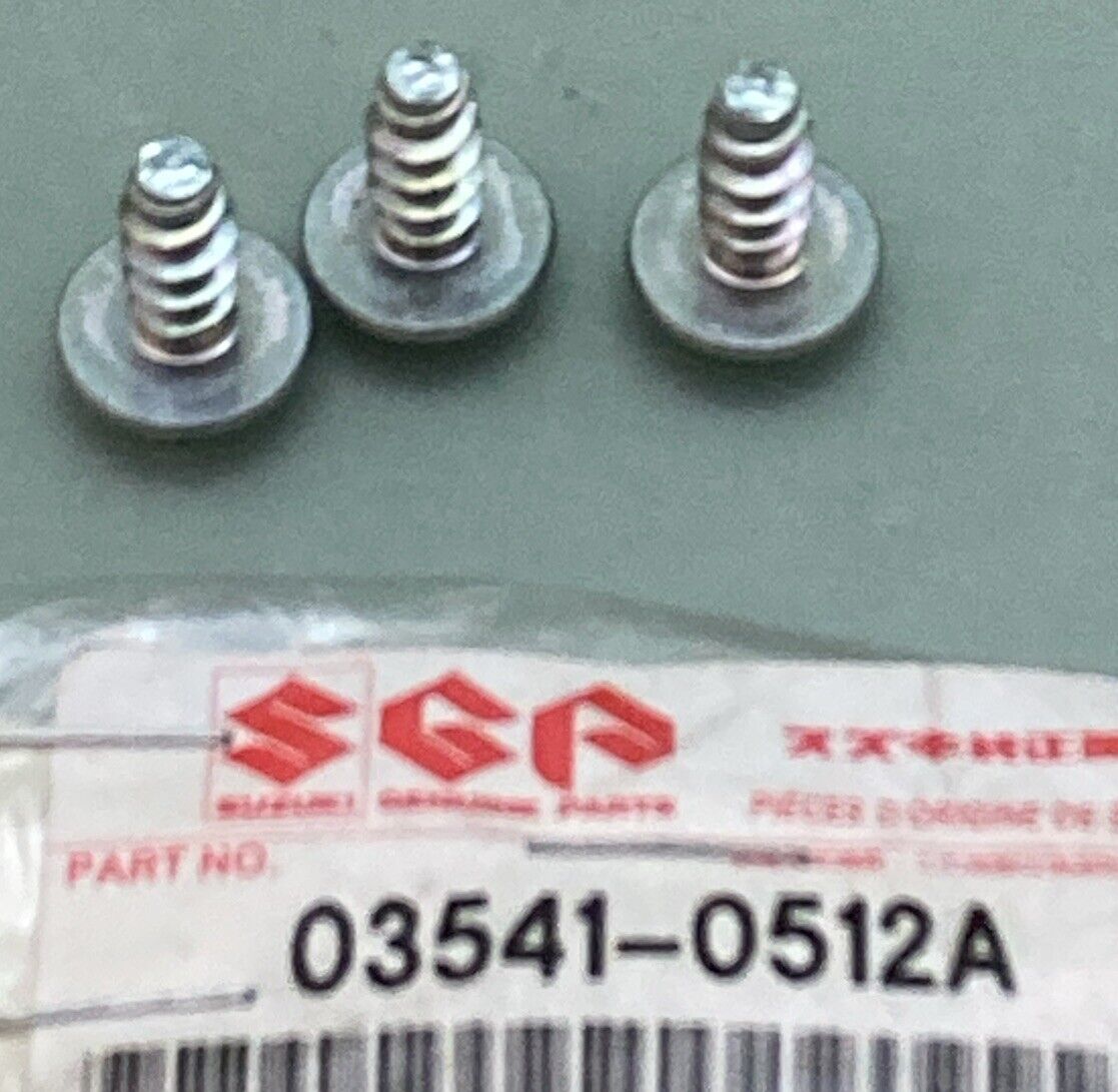 QTY 3 NEW GENUINE SUZUKI 03541-0512A SELF TAPPING SCREW – Merica ...