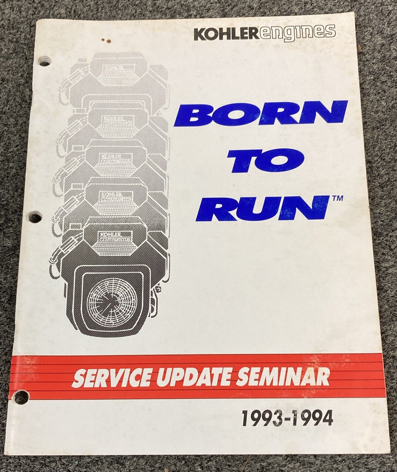 GENUINE KOHLER ENGINES SALES/SERVICE UPDATE SEMINAR MANUALS