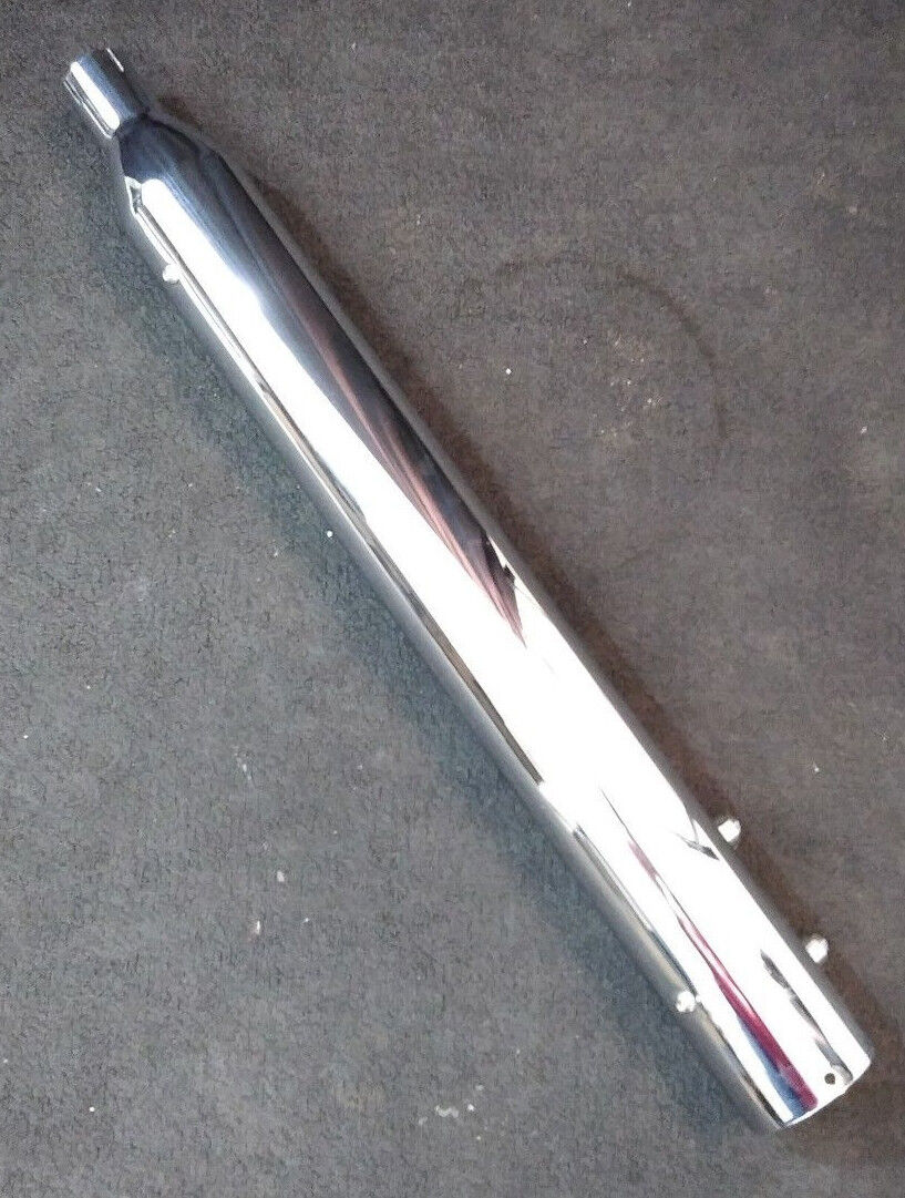 NEW Rush Slip On Big Louie Chrome Muffler P/N 31905-225 LH/JK11 #B1638 For H-D