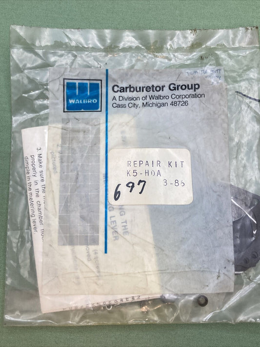 NEW GENUINE WALBRO K5-HDA CARBURETOR REPAIR KIT