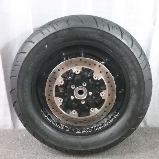 HARLEY DAVIDSON 43300428 WHL,FR,S/5SPK,DUAL,BLK,16X3 W/ROTORS,TIRE FAT BOB 19-21