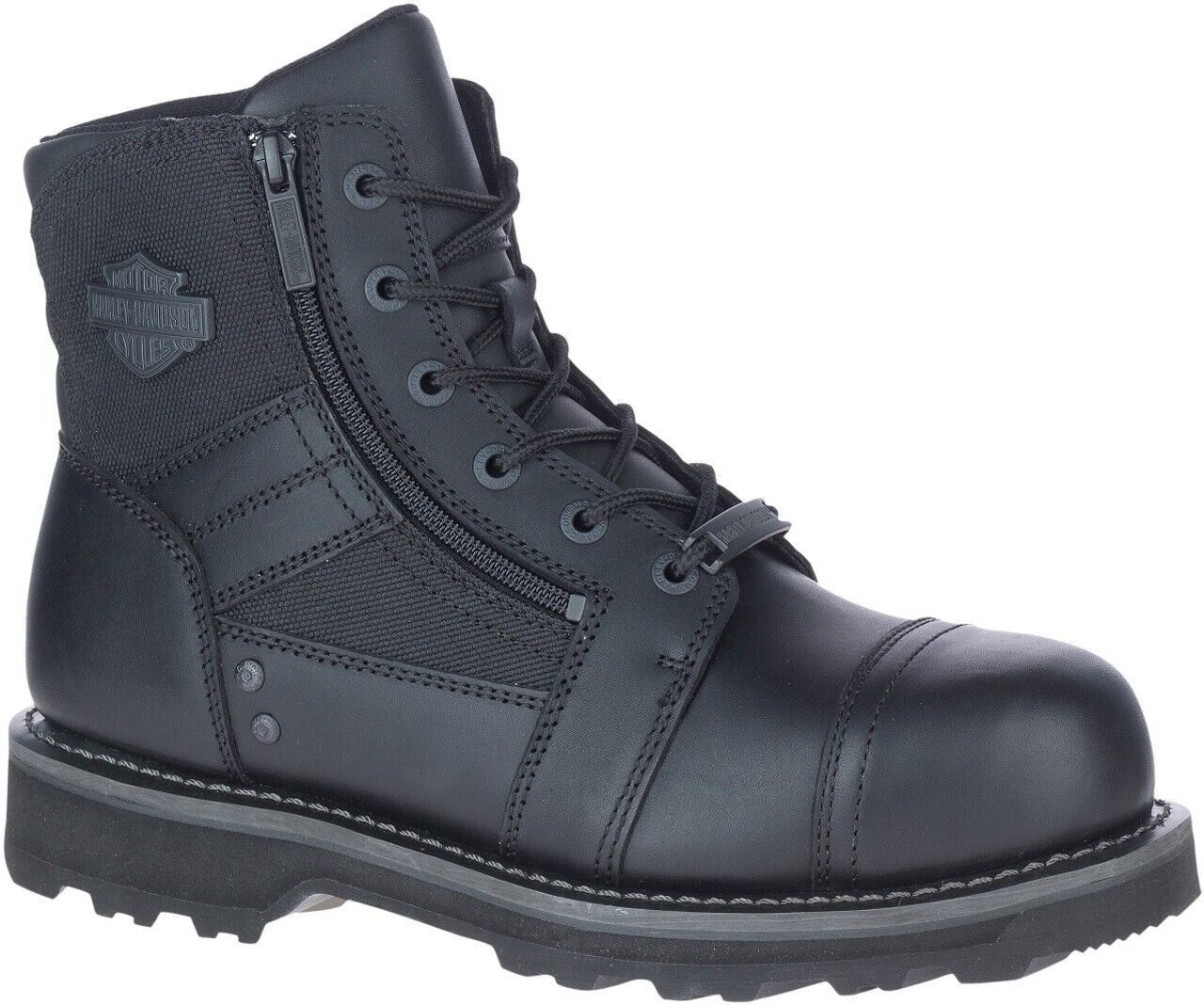 NEW HARLEY DAVIDSON D93681 SIZE 8 MEN'S BONHAM SAFETY TOE BLK MOTORCYCLE BOOTS