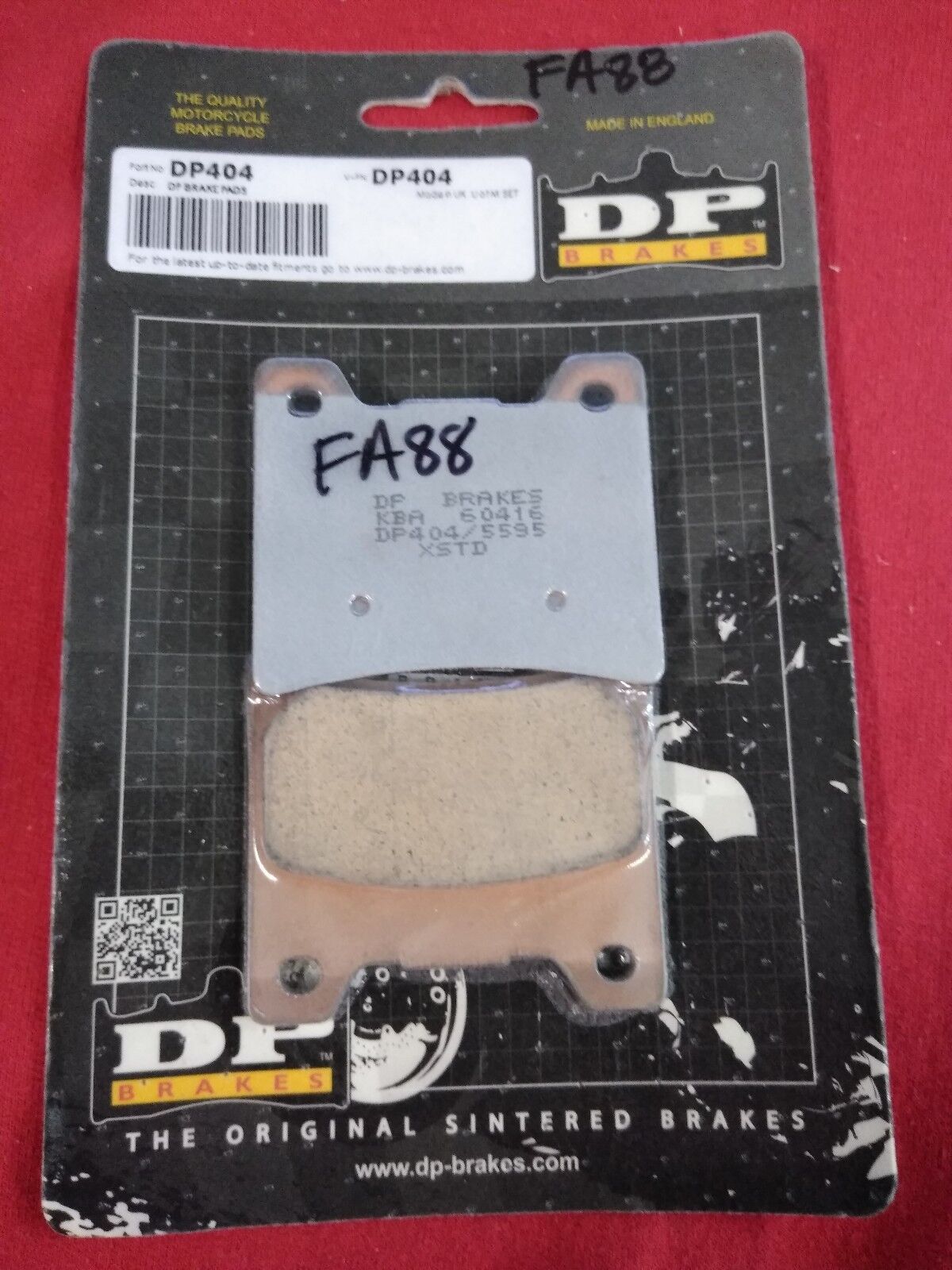 NEW DP Sintered Brake Pads DP 404 / FA88